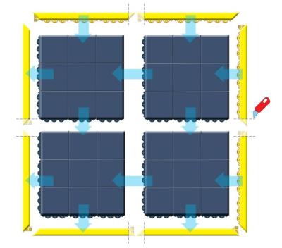 Bodenmatte / Arbeitsplatzmatte 19 mm ergonomisch Produktbild 1