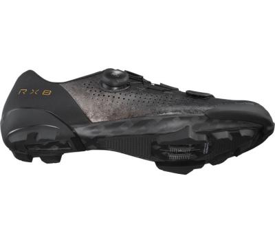 SHIMANO SHIMANO Fahrradschuhe RX801 Herren/Damen Gravel SPD Gr&ouml;&szlig;e 43 Schwarz Produktbild 3