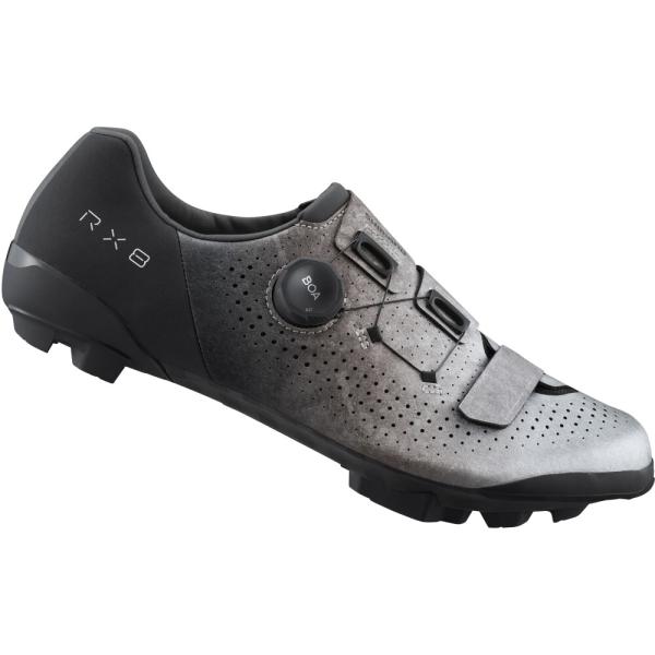 SHIMANO SHIMANO Fahrradschuhe RX801 Herren/Damen Gravel SPD Gr&ouml;&szlig;e 48 Silber