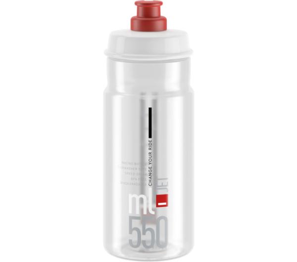 ELITE ELITE Trinkflasche Jet Transparent-Rot 550 ml